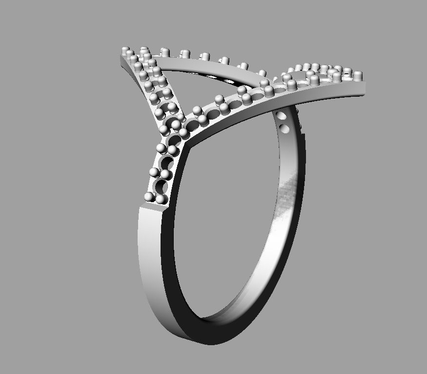 Goemetric Diamond Ring 3D print model_16