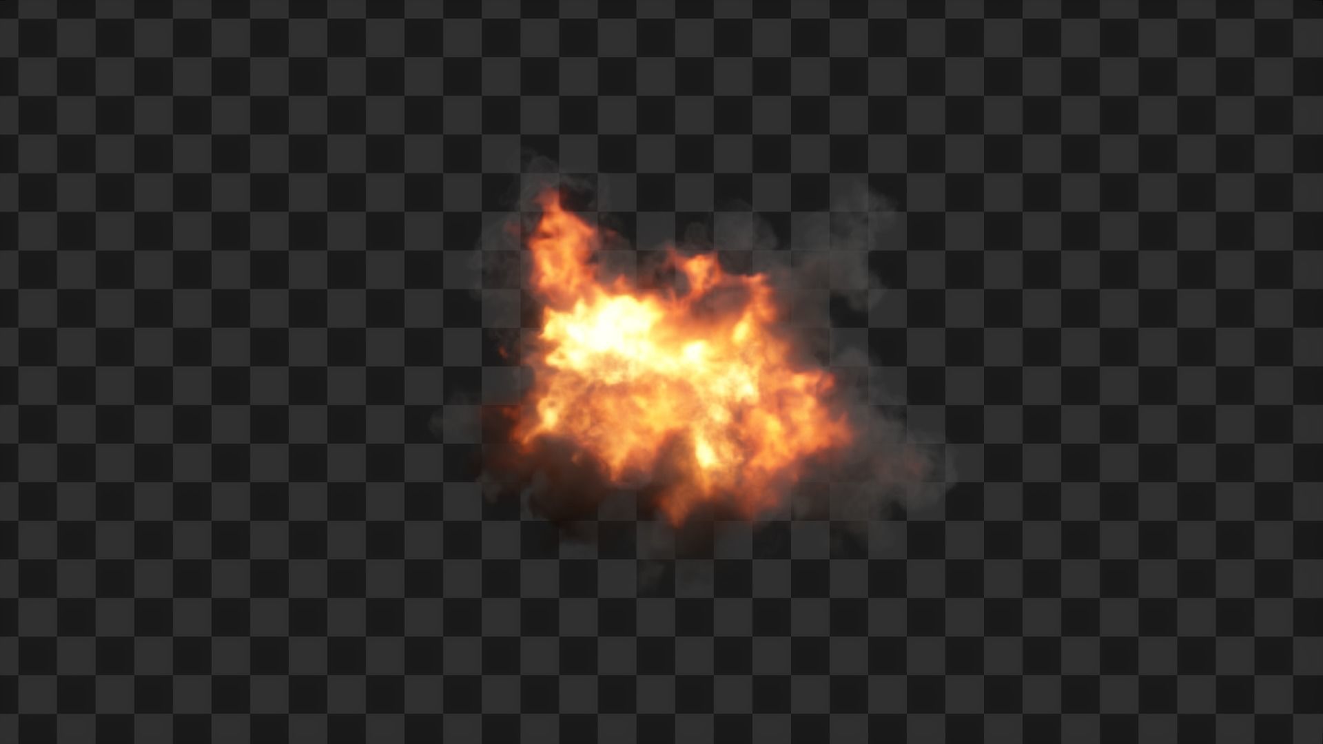 3D Game Ready Explosion exploding fireball Low-poly 3D model_24
