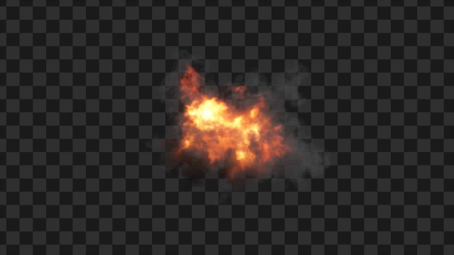 3D Game Ready Explosion exploding fireball Low-poly 3D model_30