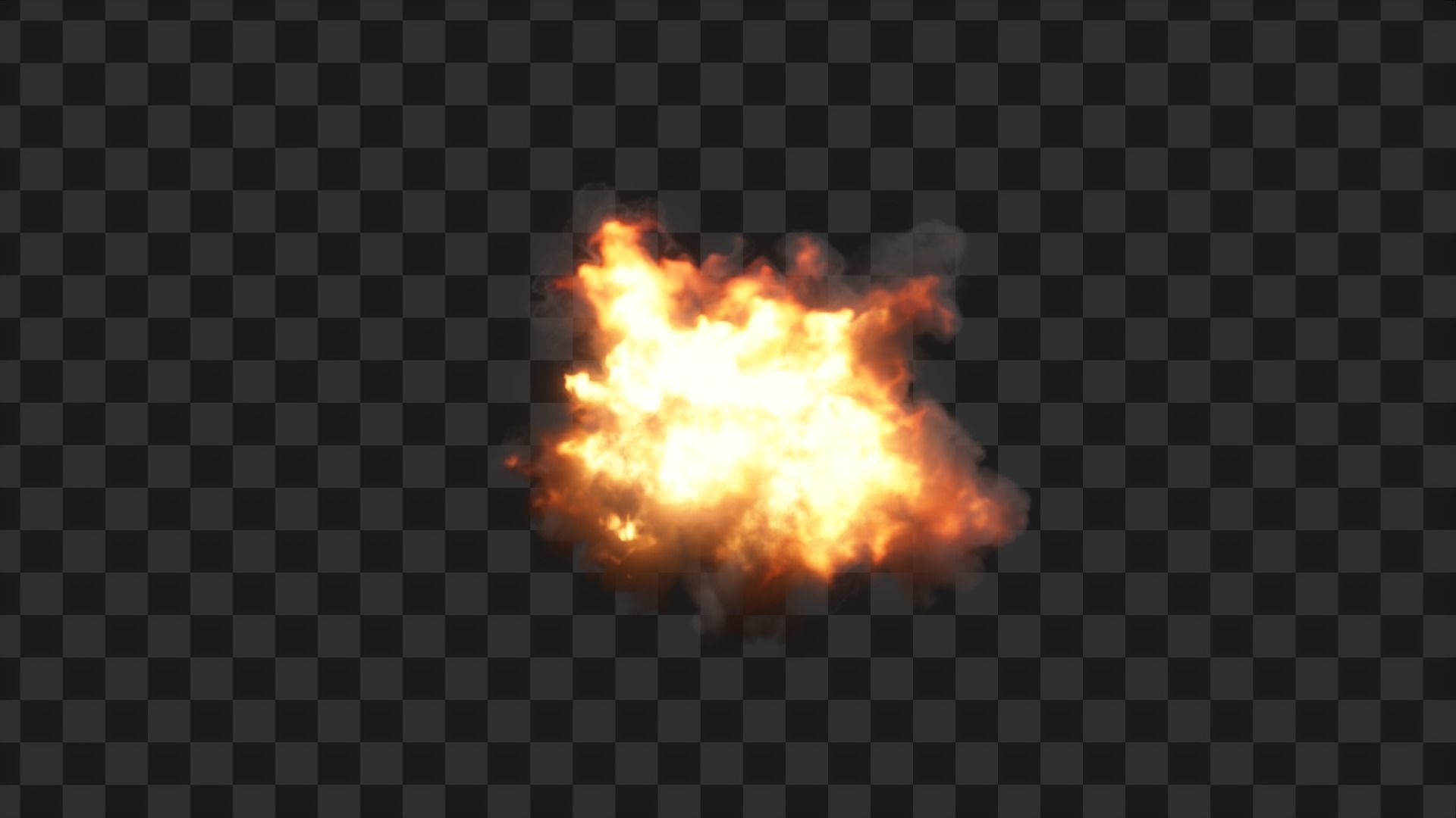 3D Game Ready Explosion exploding fireball Low-poly 3D model_19
