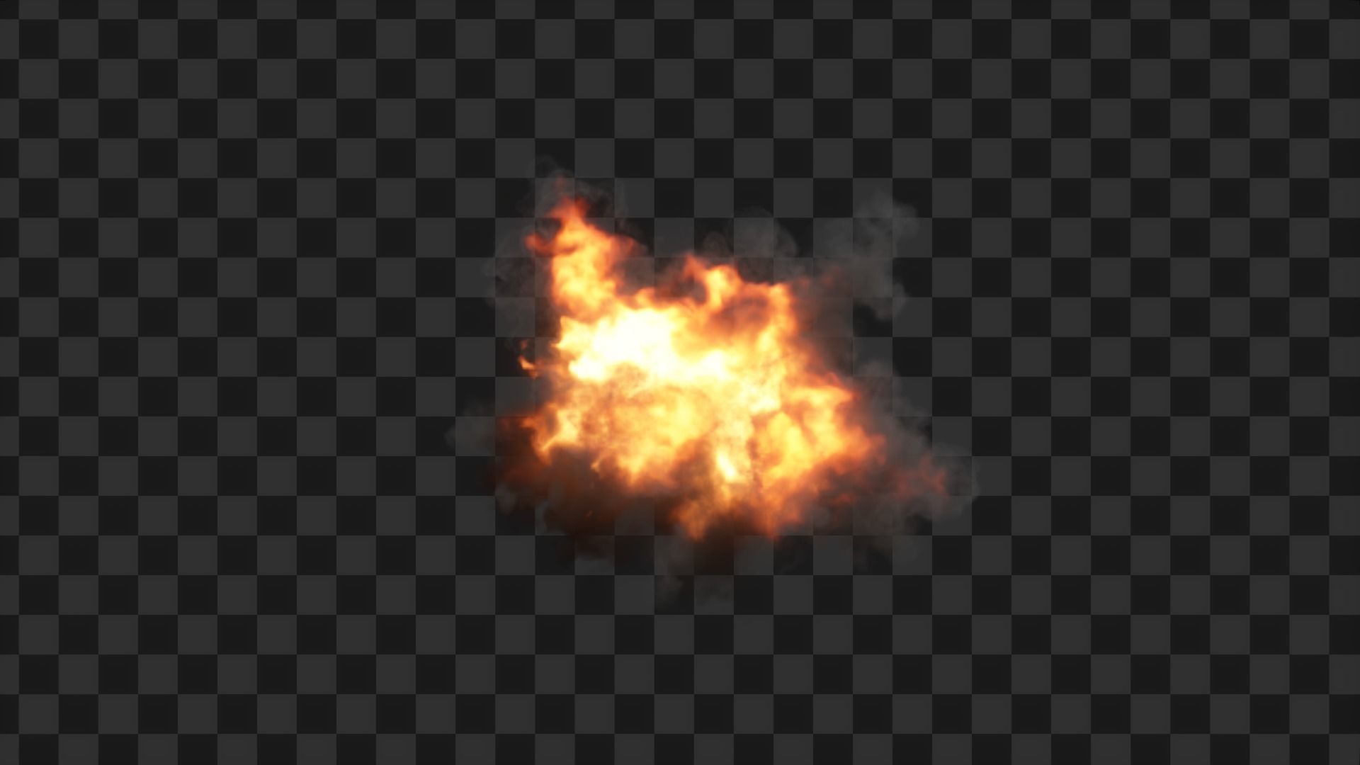 3D Game Ready Explosion exploding fireball Low-poly 3D model_32