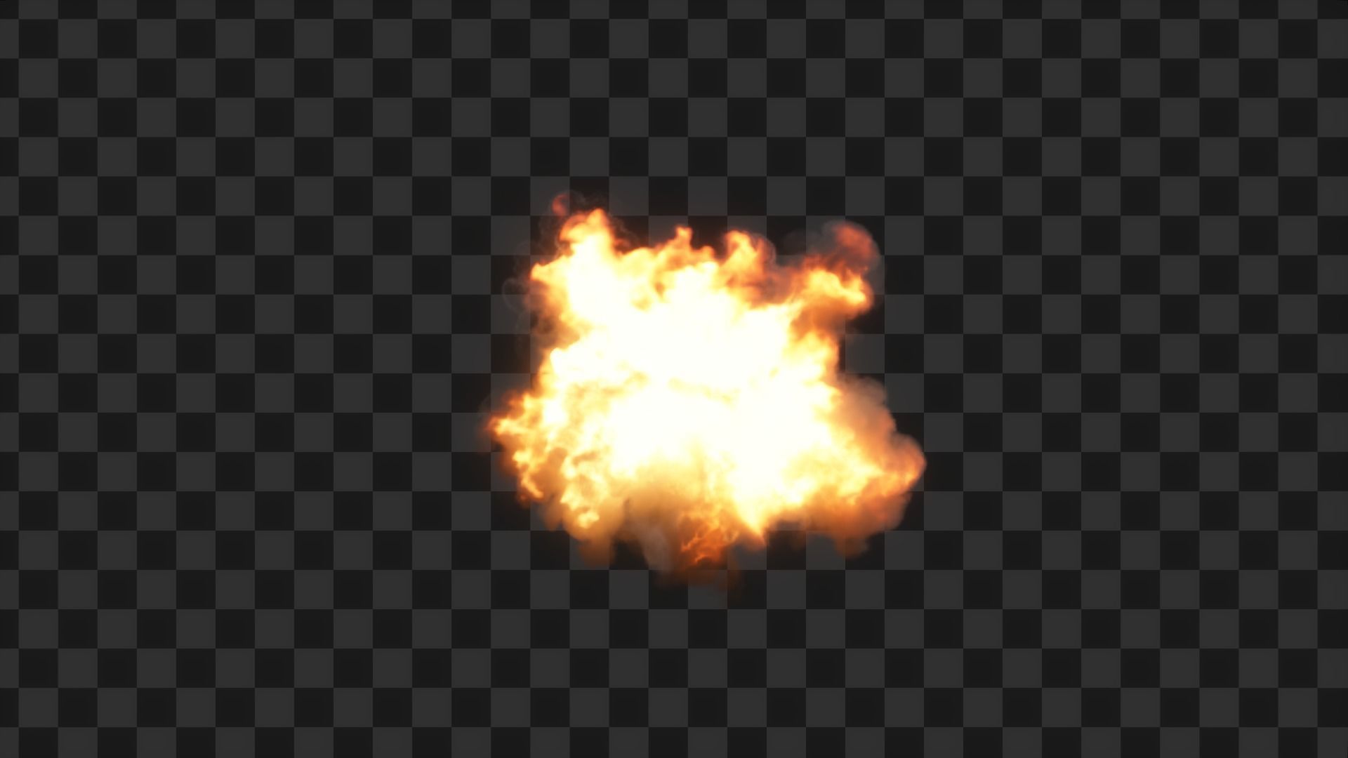 3D Game Ready Explosion exploding fireball Low-poly 3D model_16