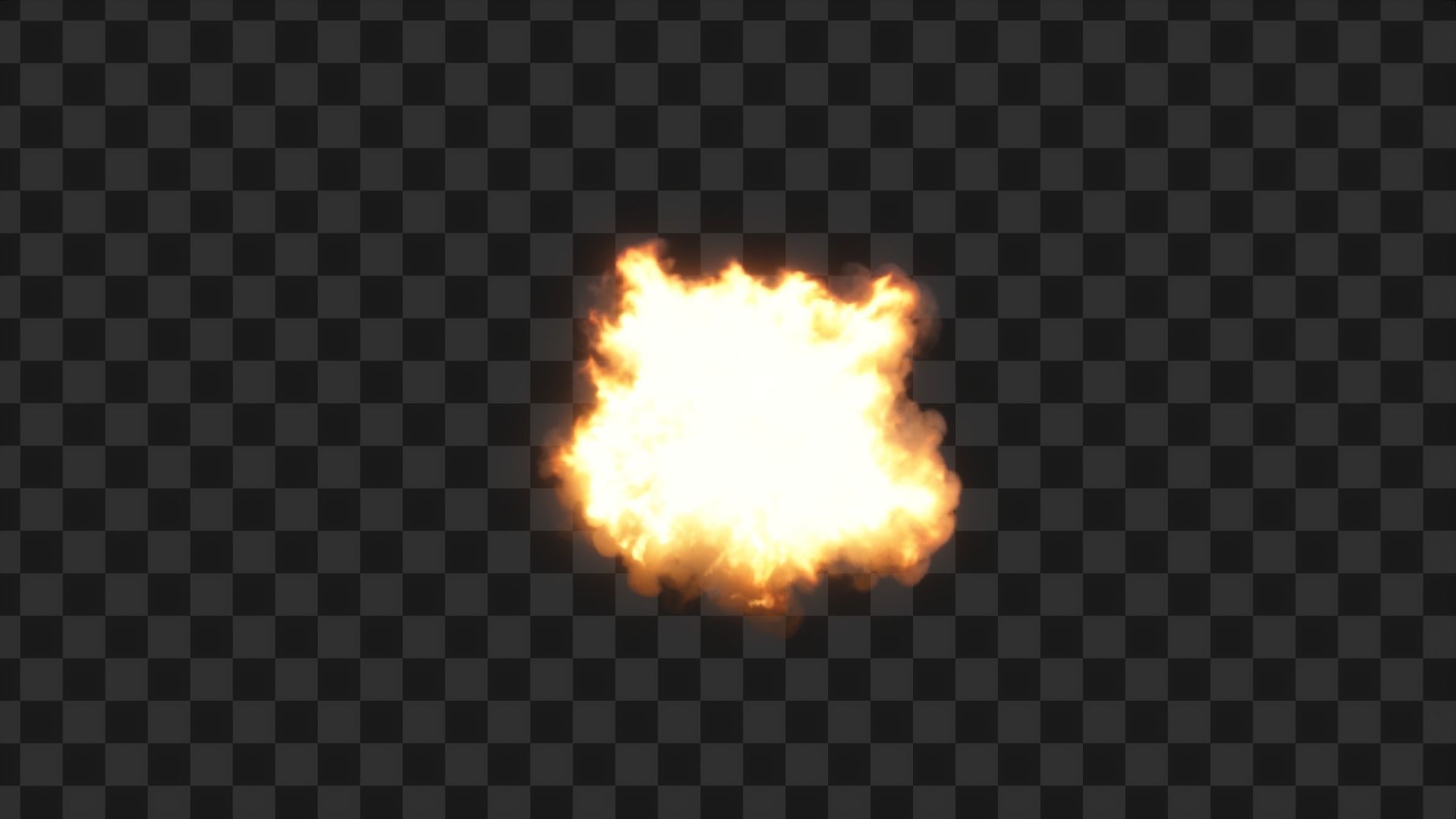 3D Game Ready Explosion exploding fireball Low-poly 3D model_11