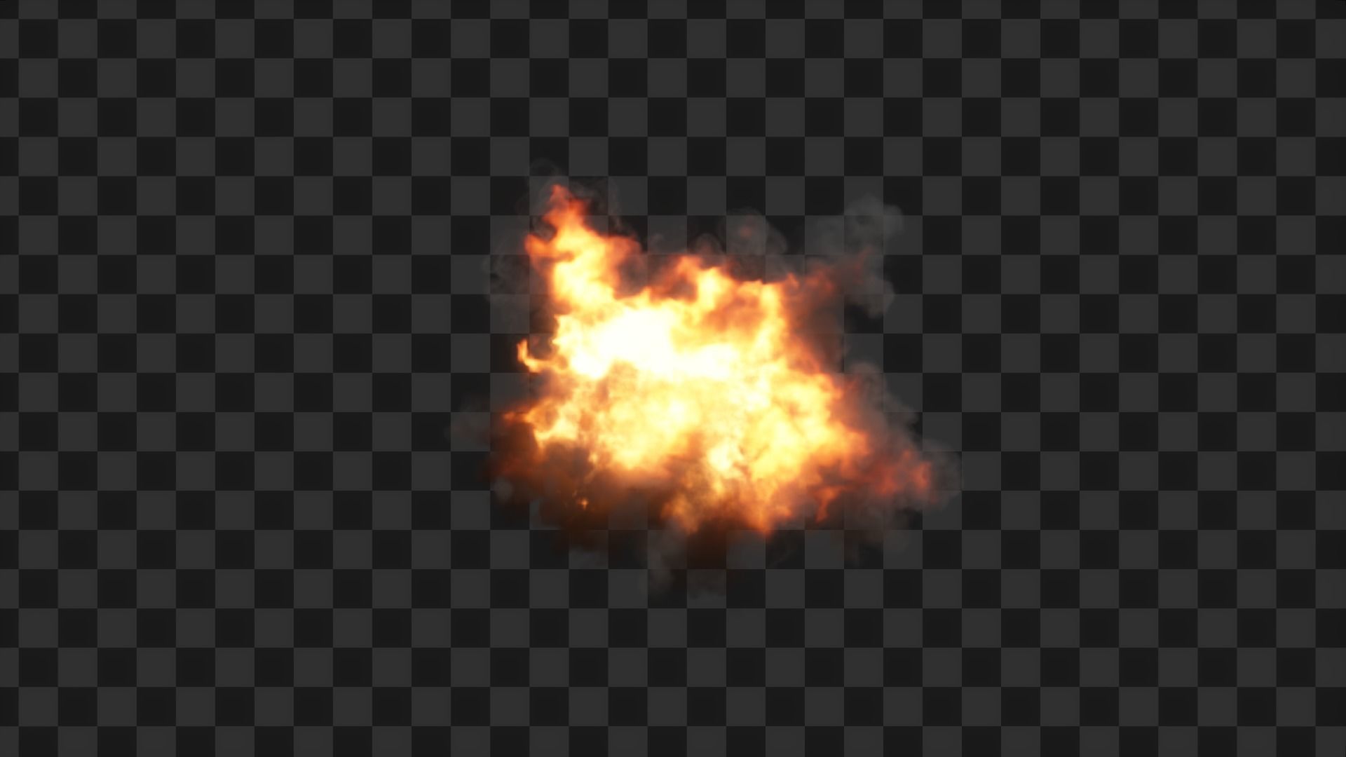 3D Game Ready Explosion exploding fireball Low-poly 3D model_22