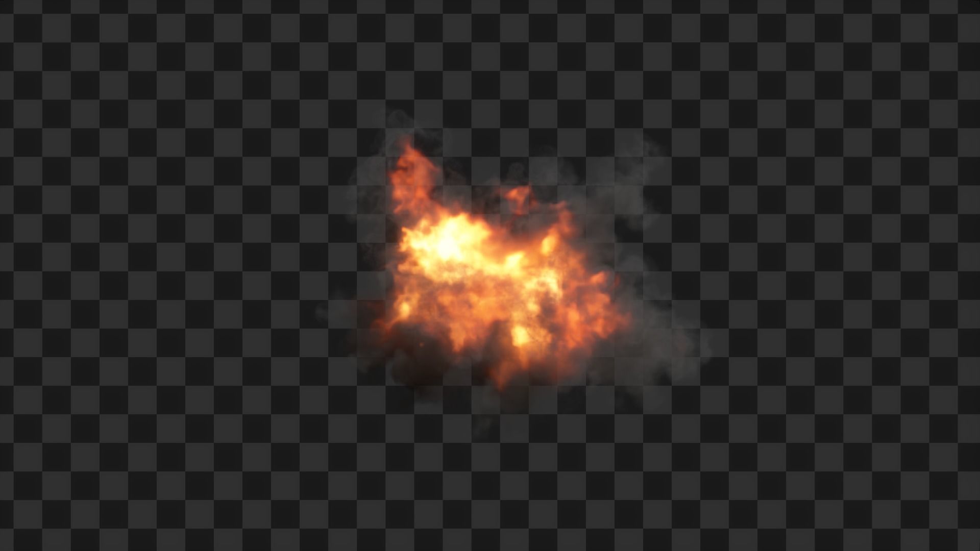 3D Game Ready Explosion exploding fireball Low-poly 3D model_31