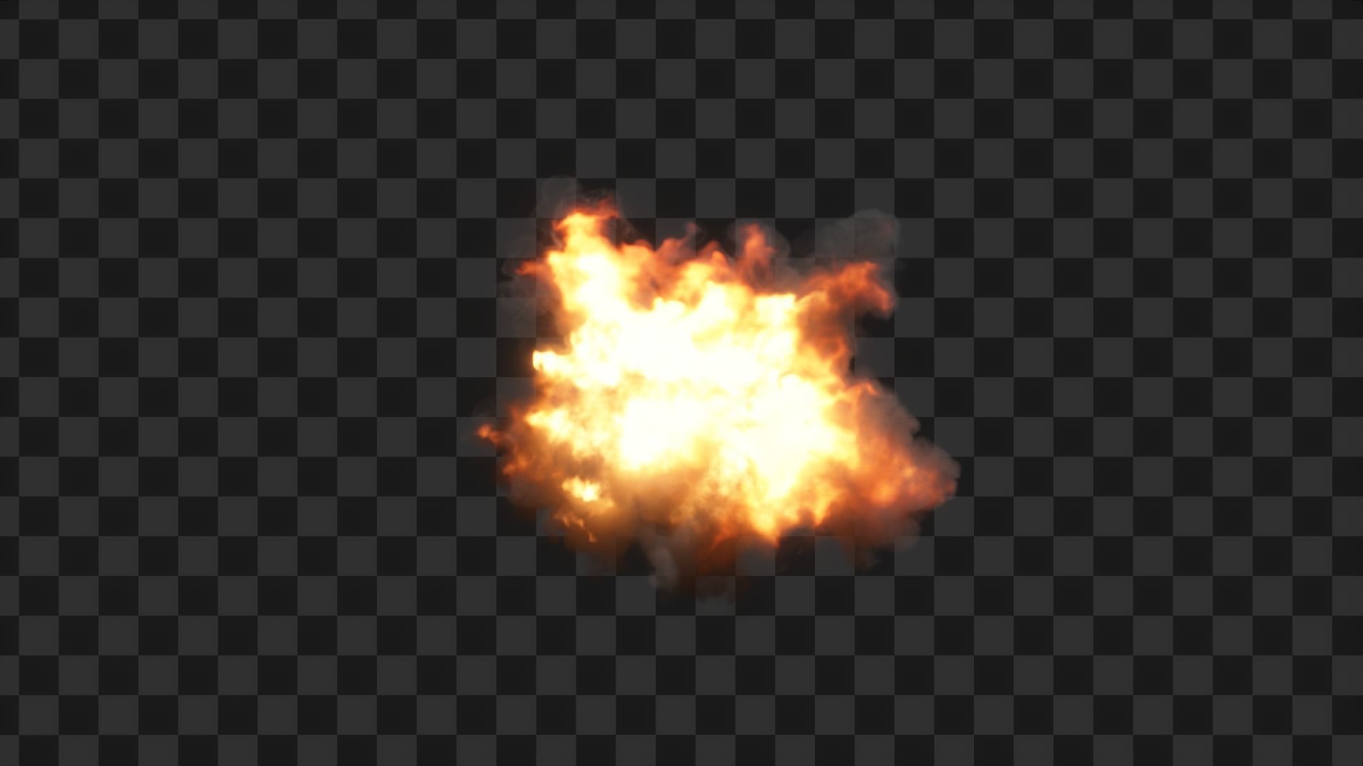 3D Game Ready Explosion exploding fireball Low-poly 3D model_20