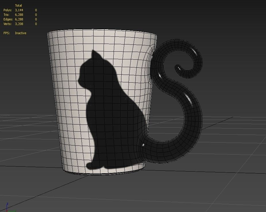 Cup M03 Low-poly 3D model_7