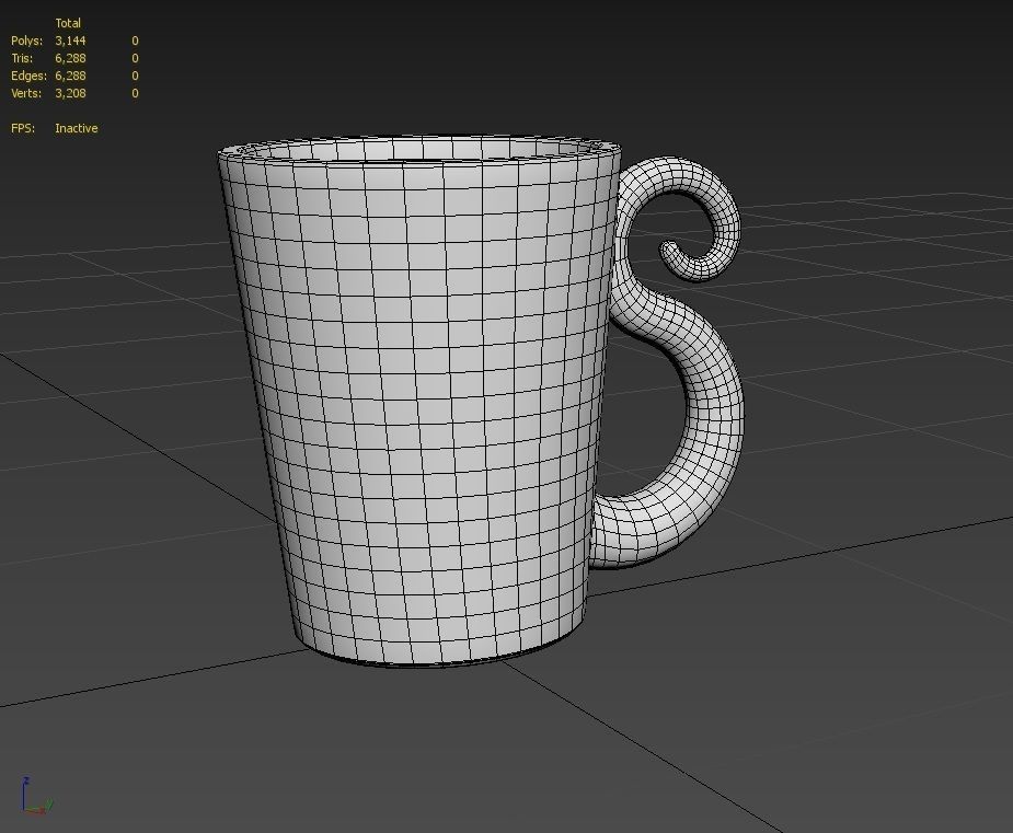 Cup M03 Low-poly 3D model_5