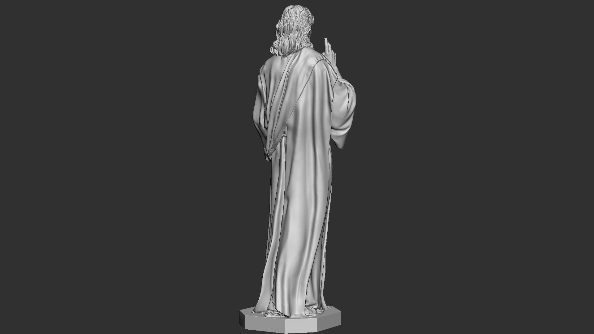 Jesus Sculpture 01 3D print model_12