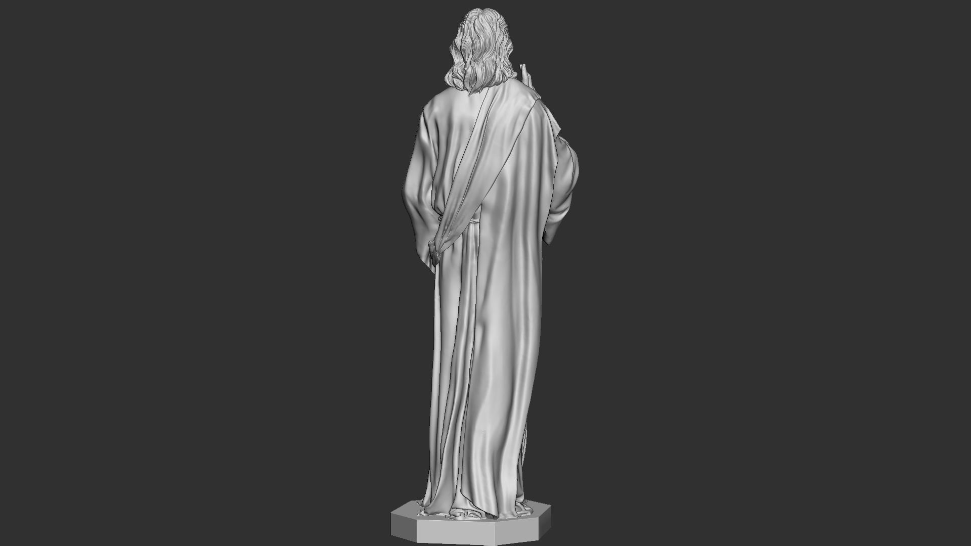 Jesus Sculpture 01 3D print model_11