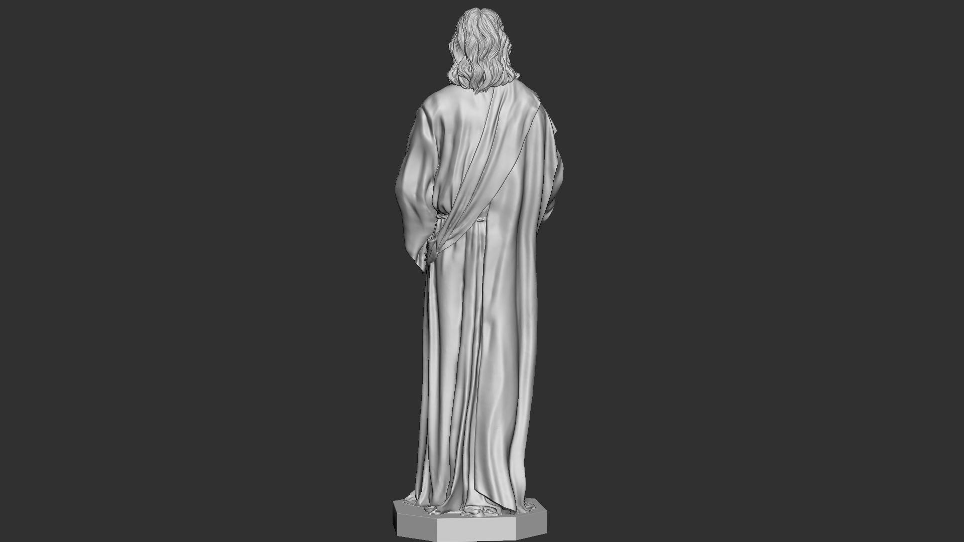 Jesus Sculpture 01 3D print model_10