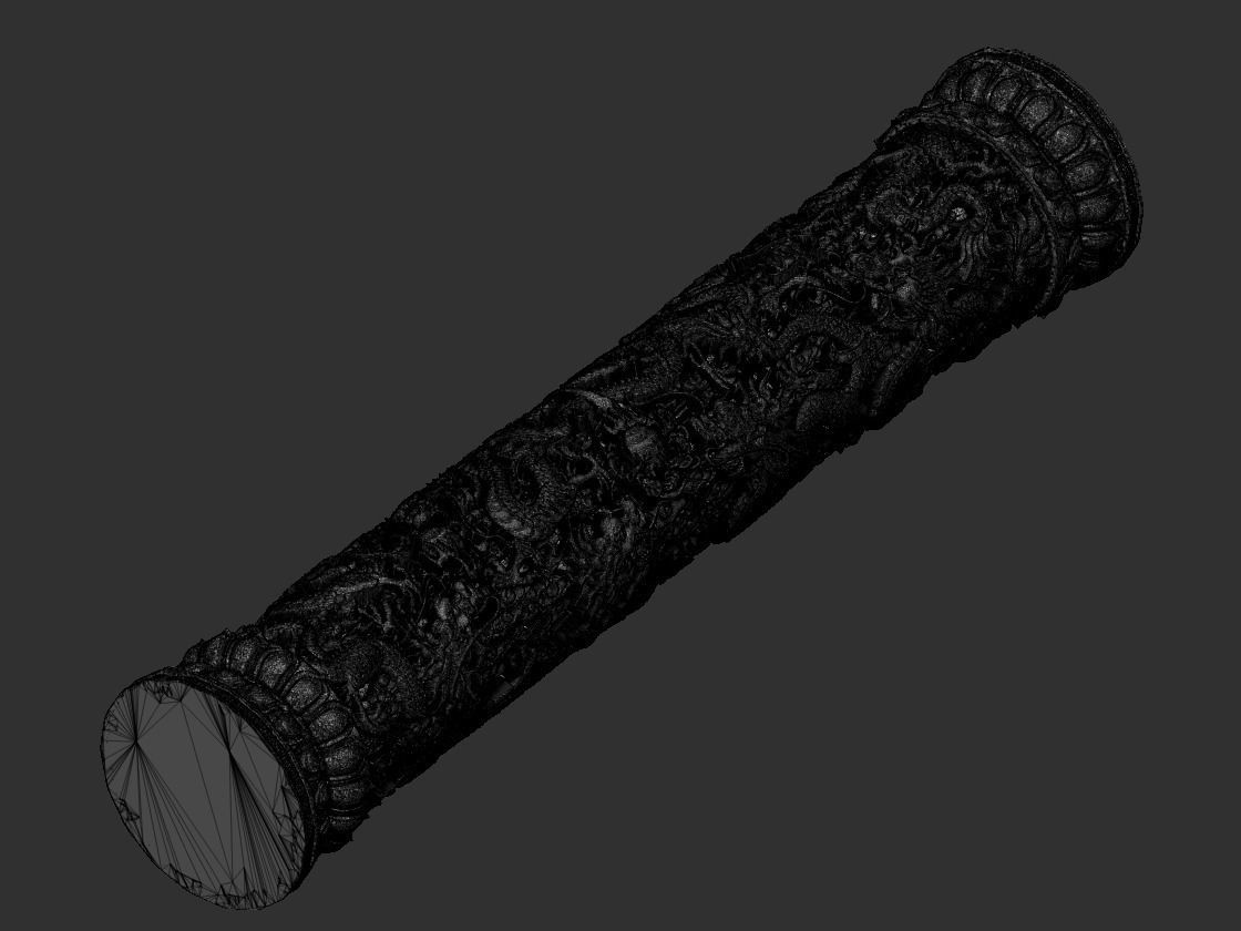 Dragon pillar 3D print model_11