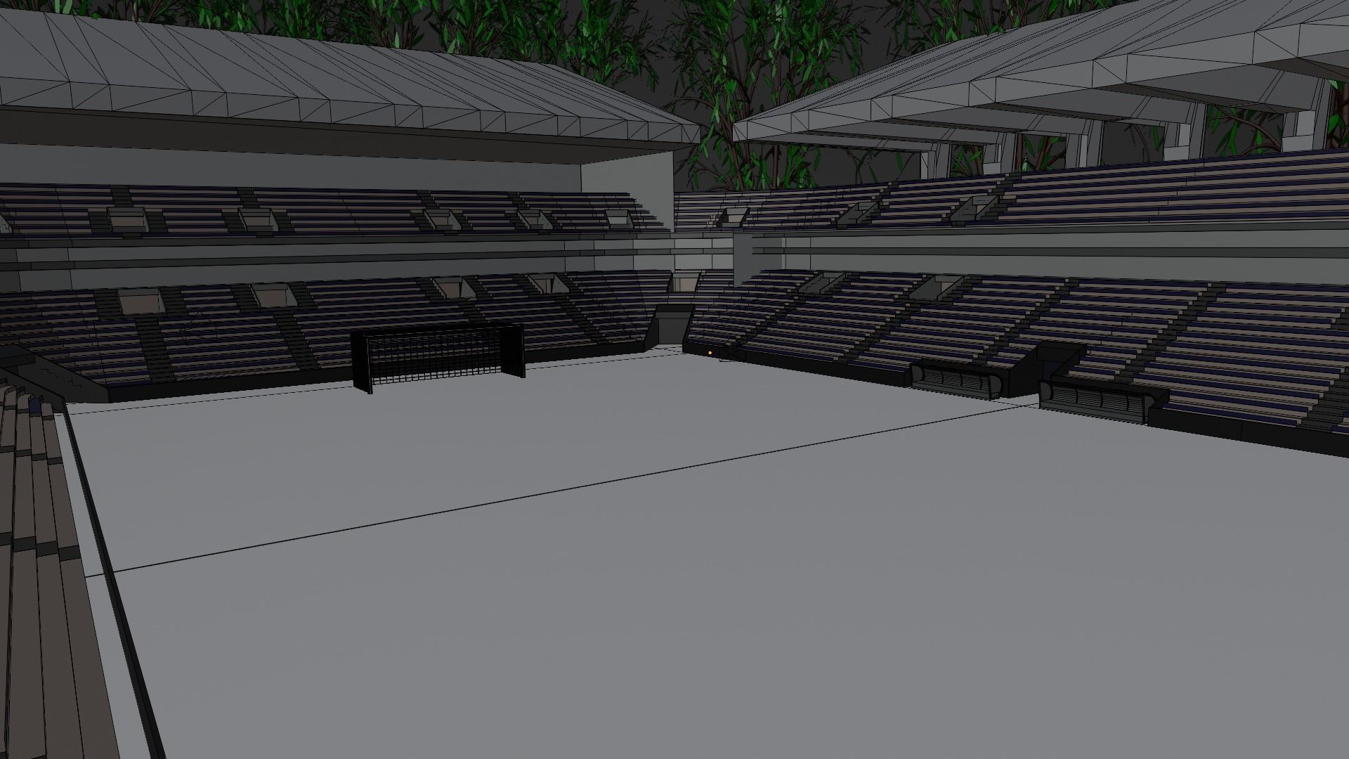 Soccer Stadium Low-poly 3D model_7