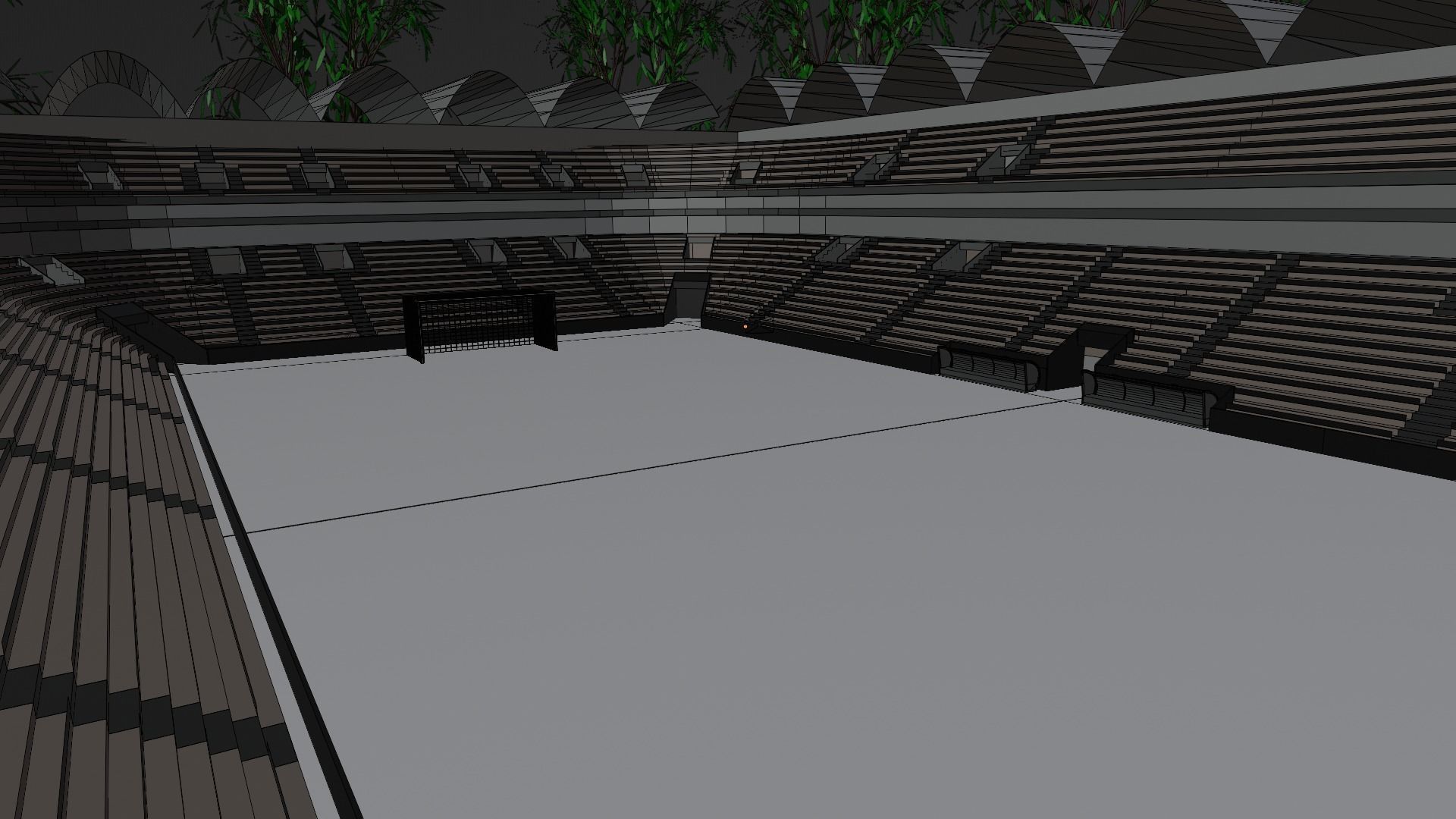 Soccer Stadium Low-poly 3D model_7