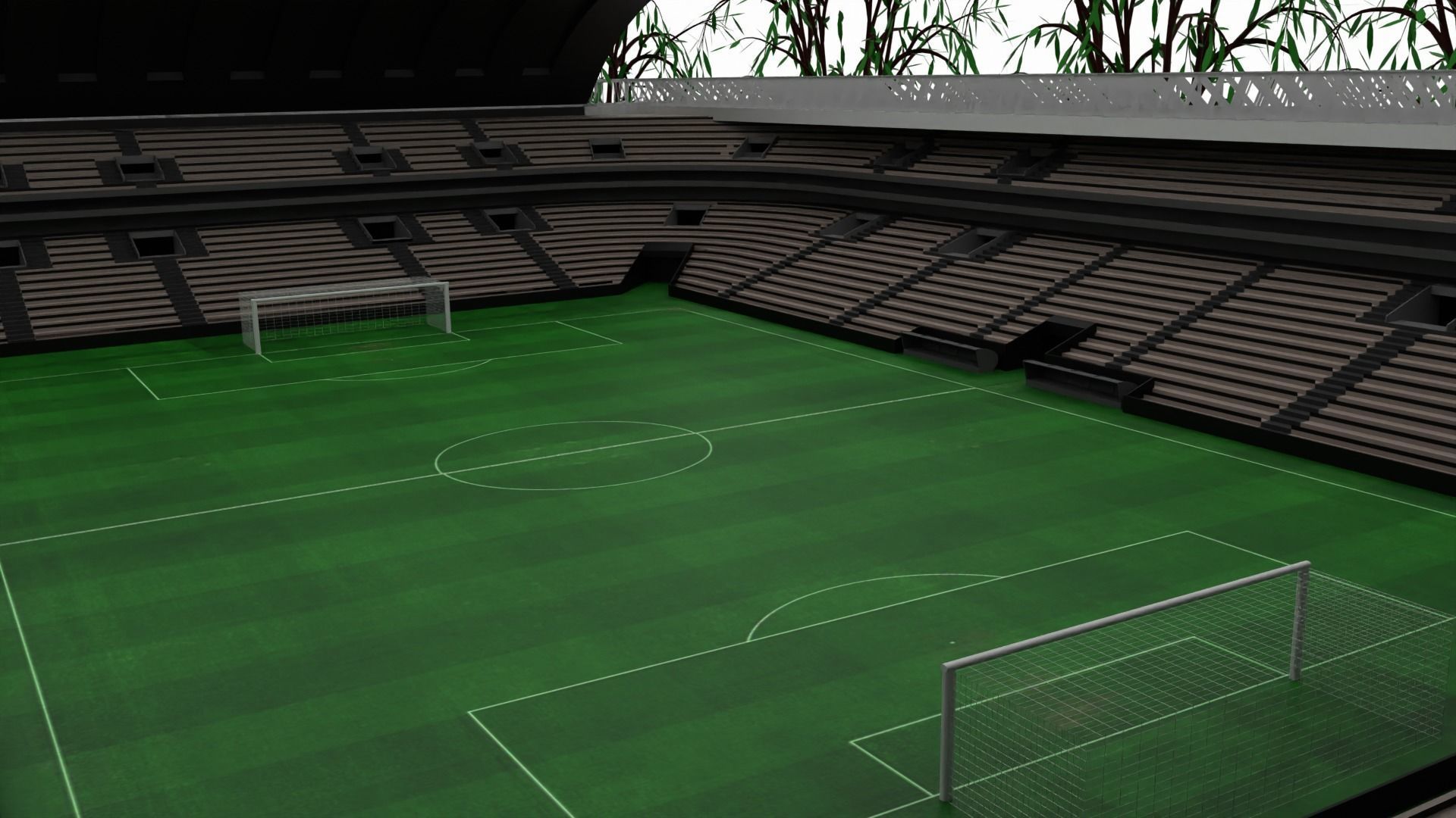 Soccer Stadium 3D model_2