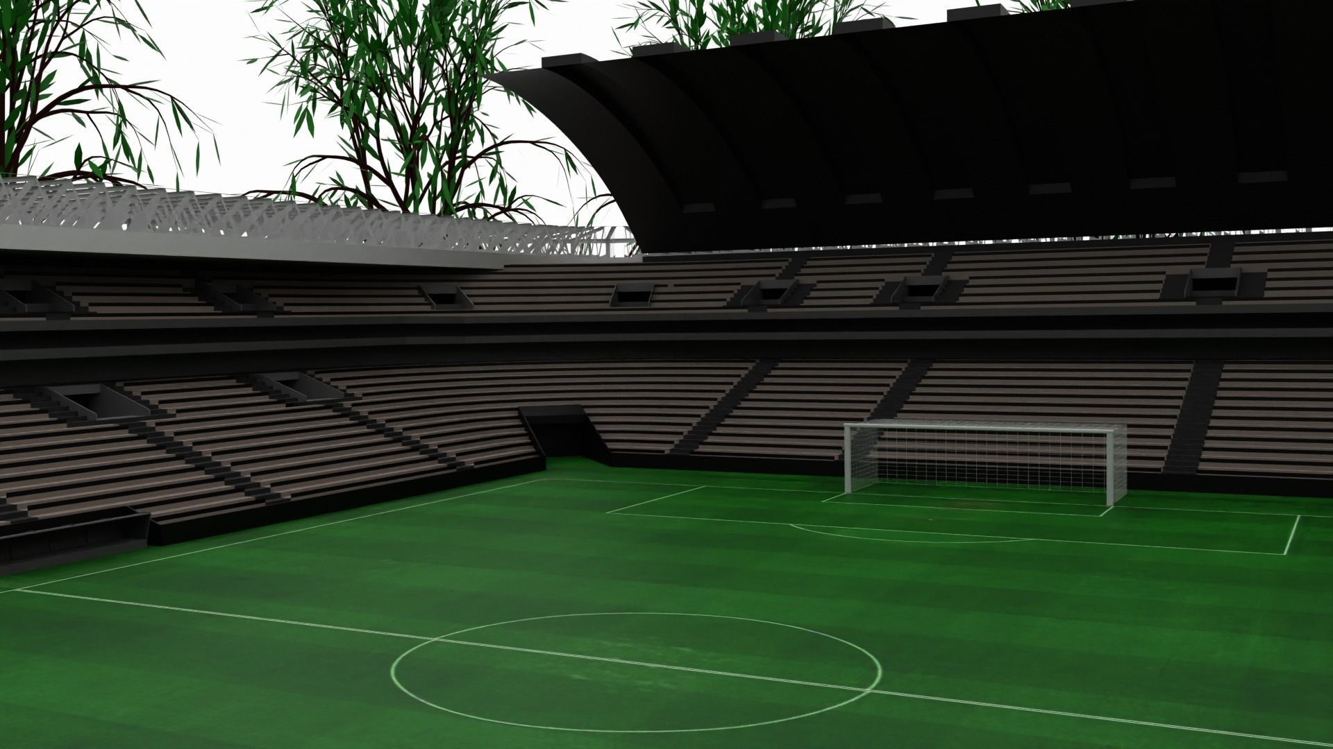 Soccer Stadium 3D model_4