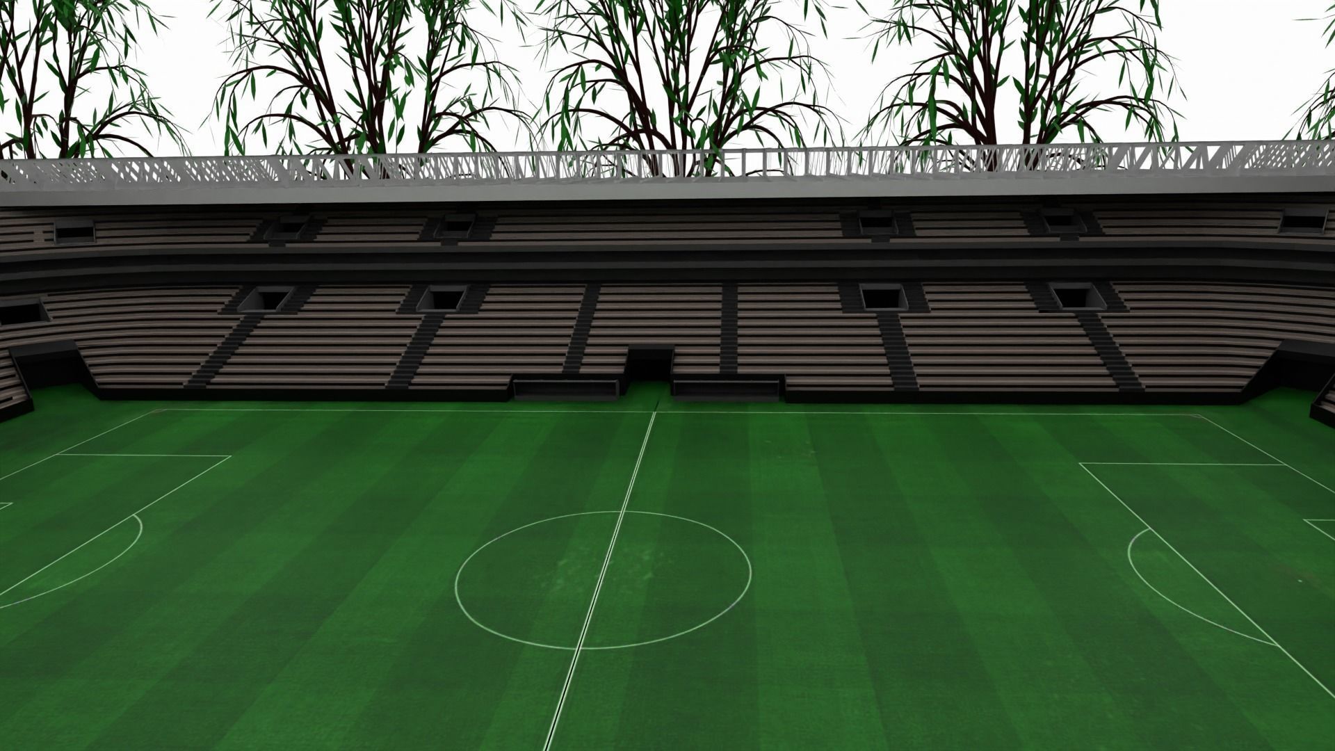Soccer Stadium 3D model_3