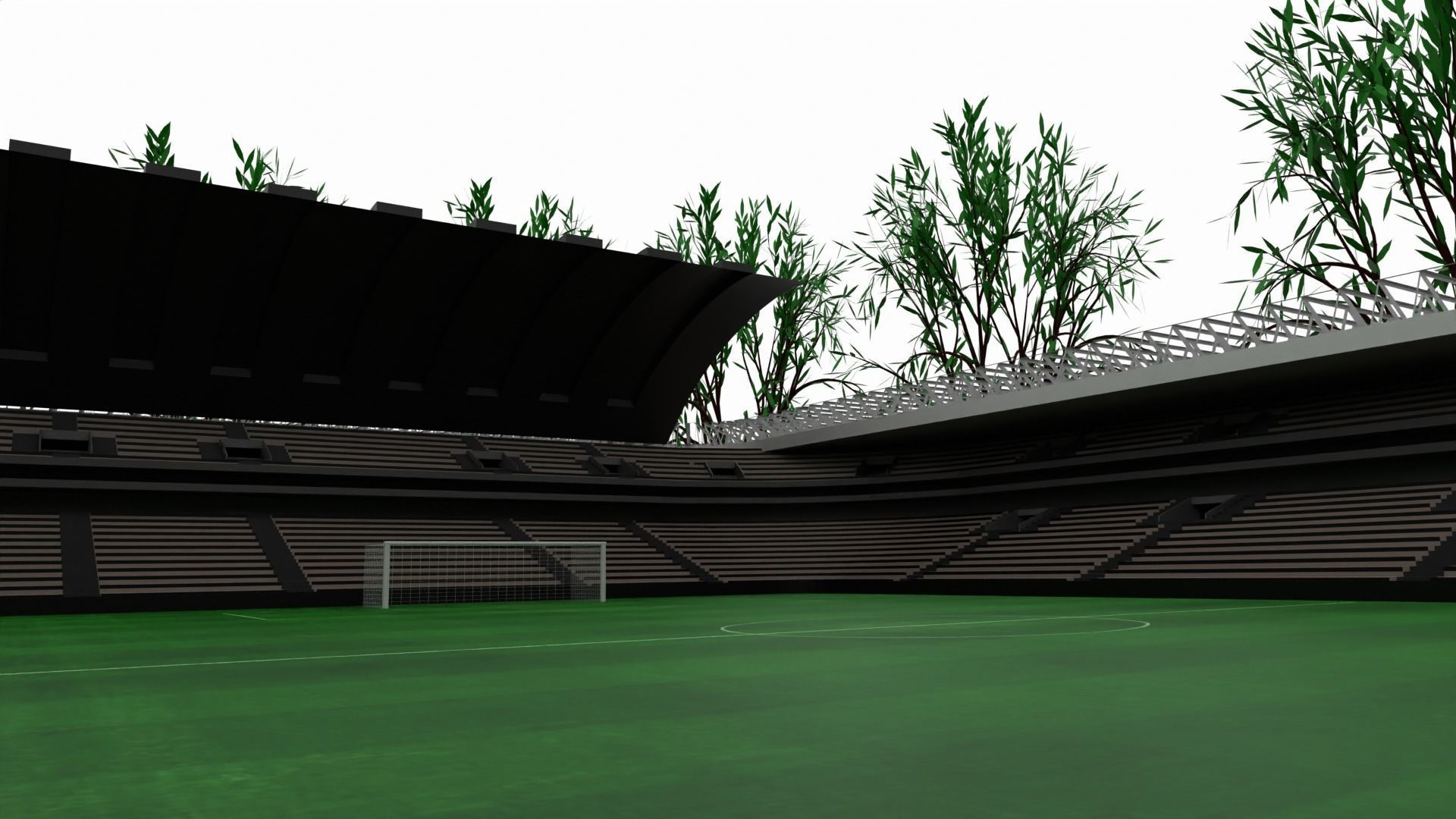 Soccer Stadium 3D model_5