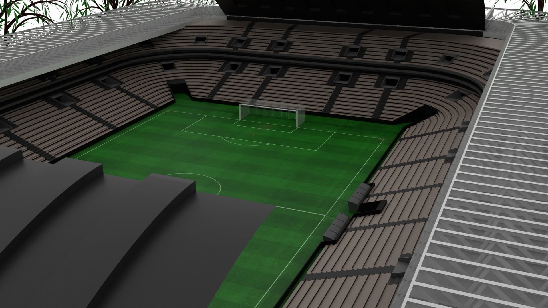 Soccer Stadium 3D model_1