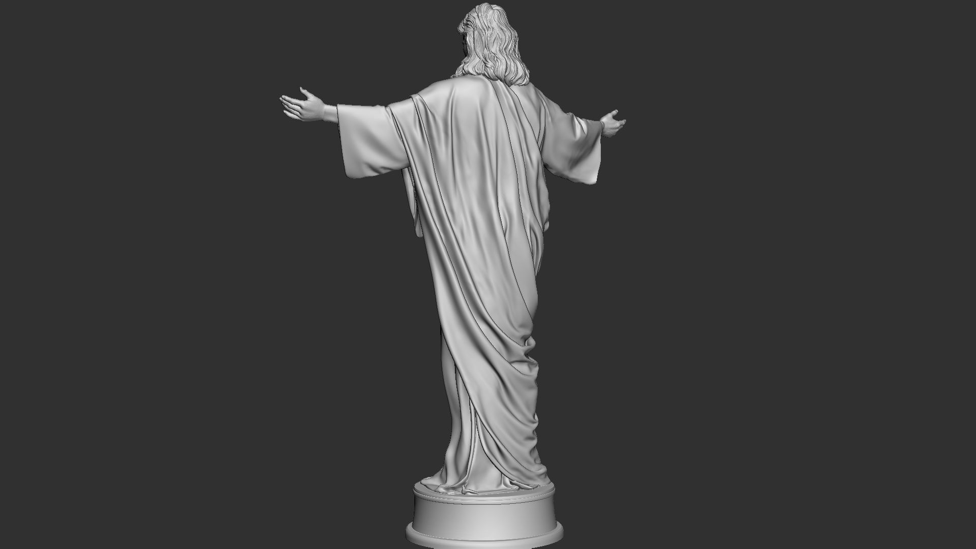 Jesus Sculpture 02 3D print model_25