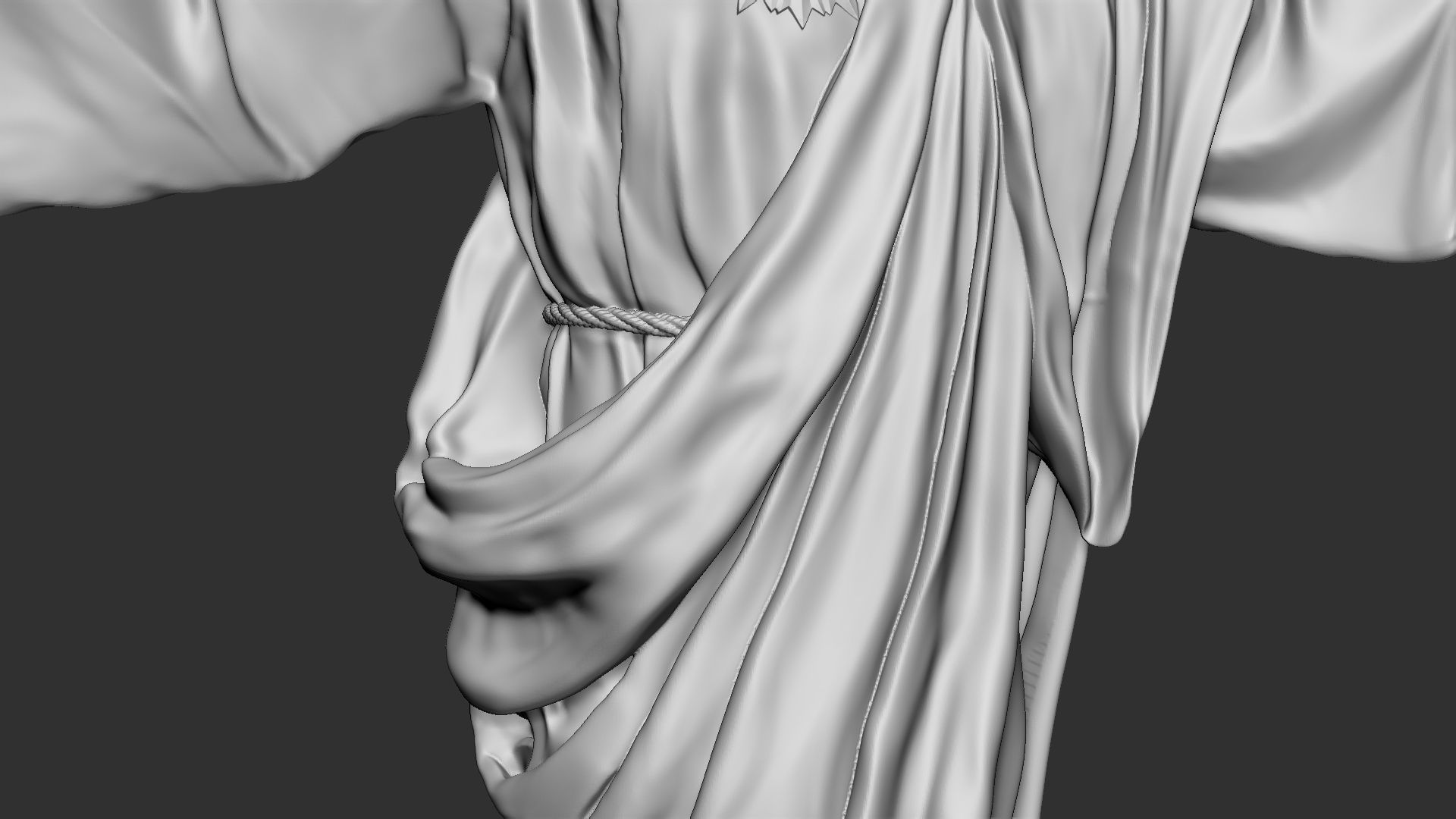 Jesus Sculpture 02 3D print model_15