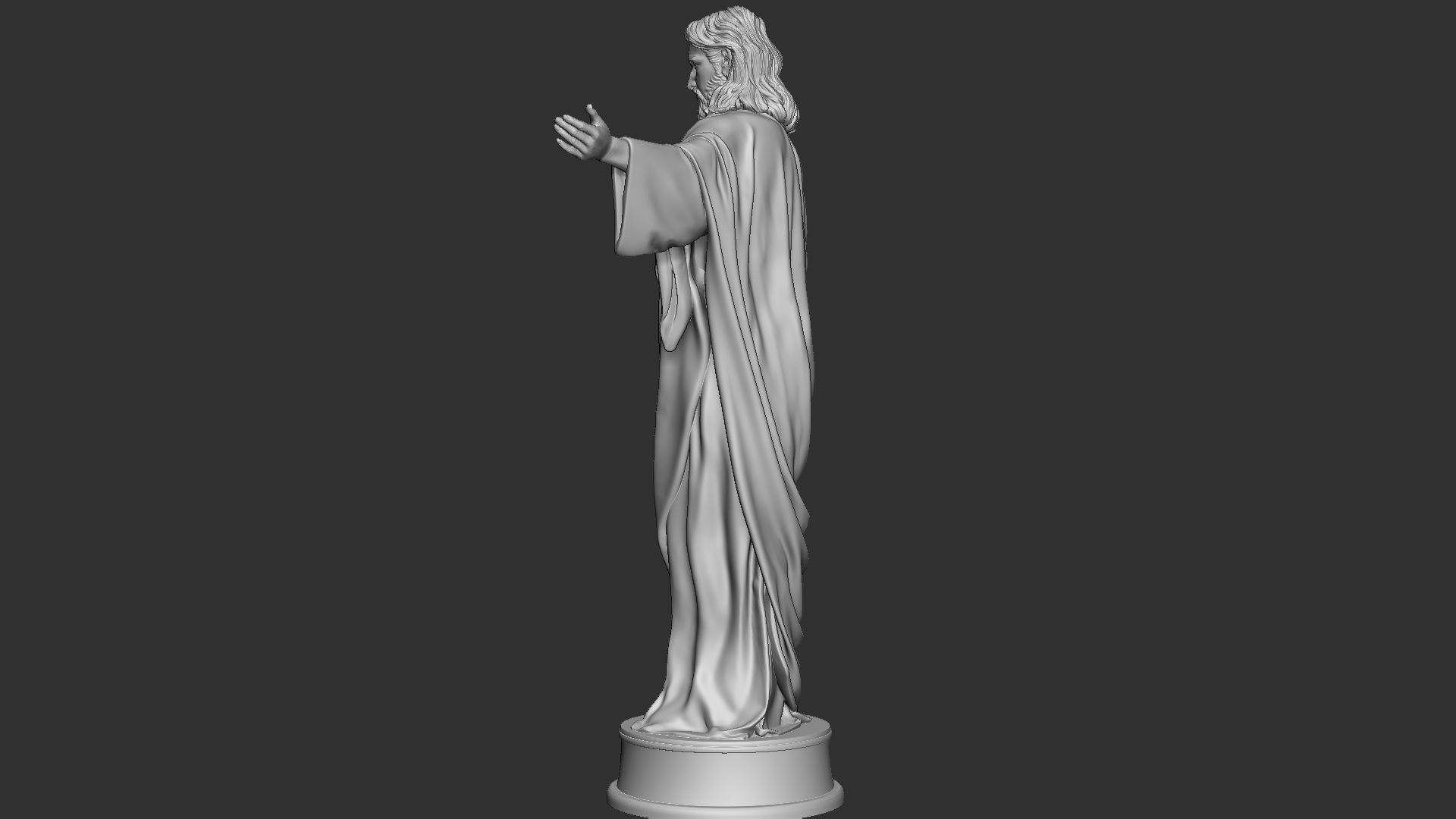 Jesus Sculpture 02 3D print model_23