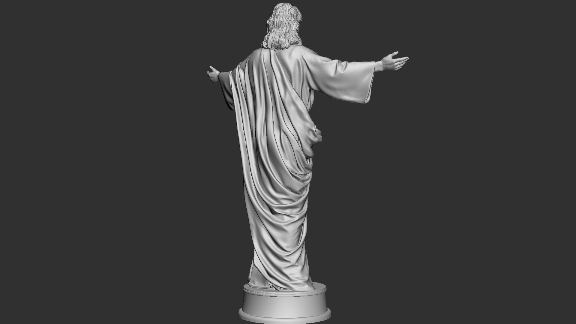 Jesus Sculpture 02 3D print model_9