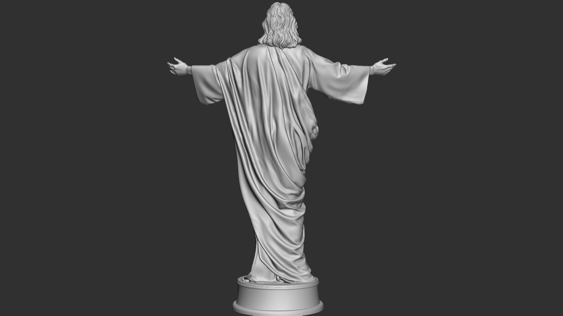 Jesus Sculpture 02 3D print model_8
