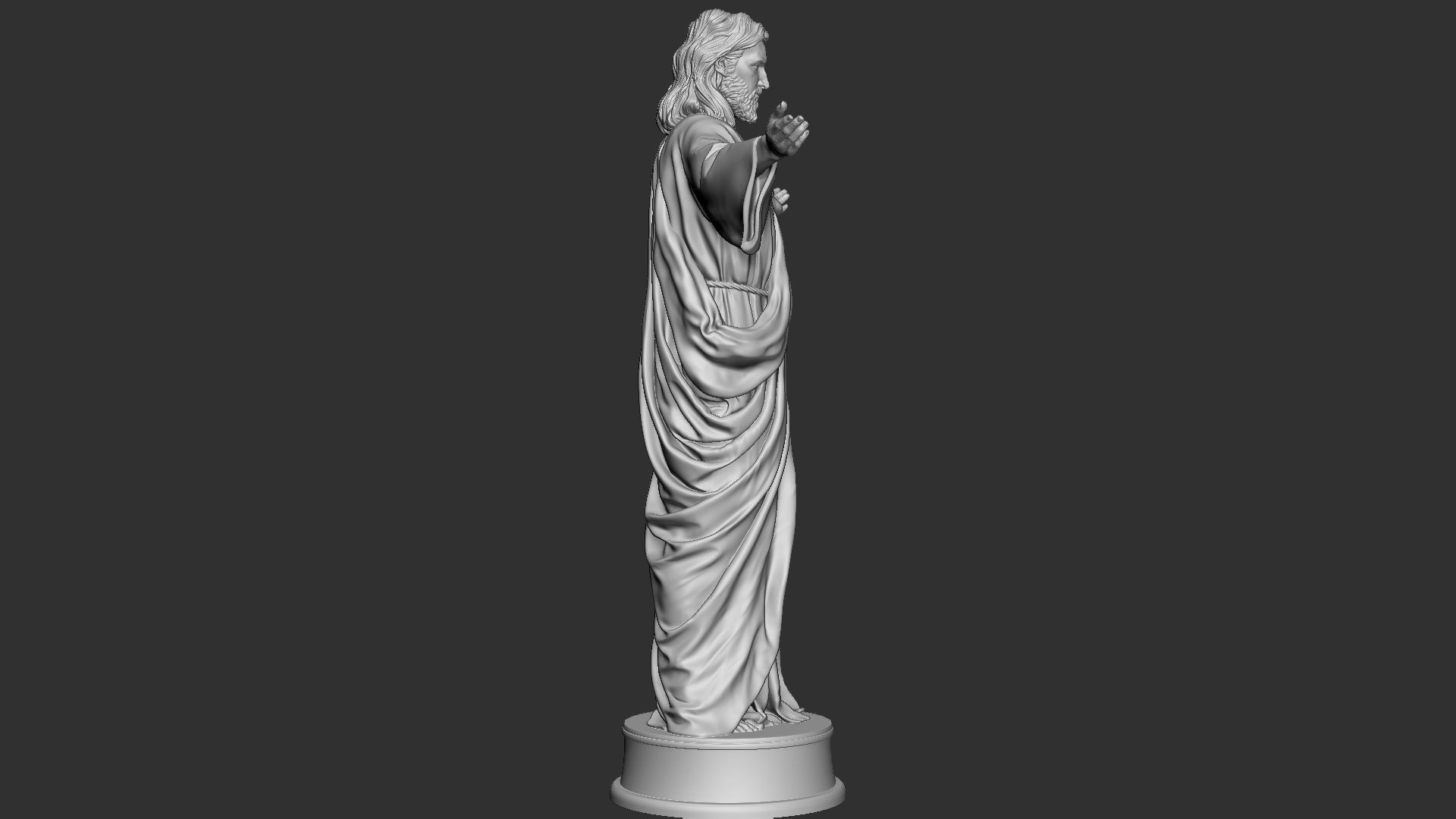 Jesus Sculpture 02 3D print model_11