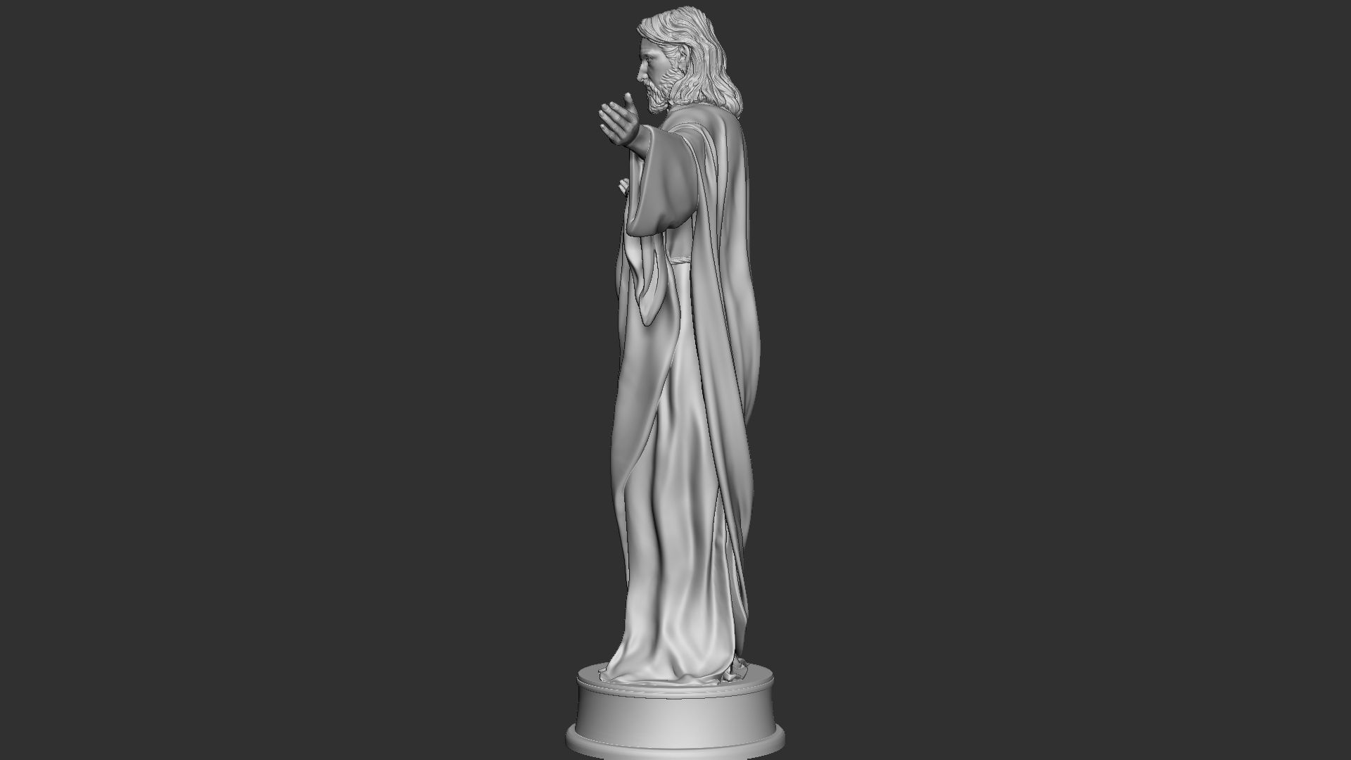 Jesus Sculpture 02 3D print model_22