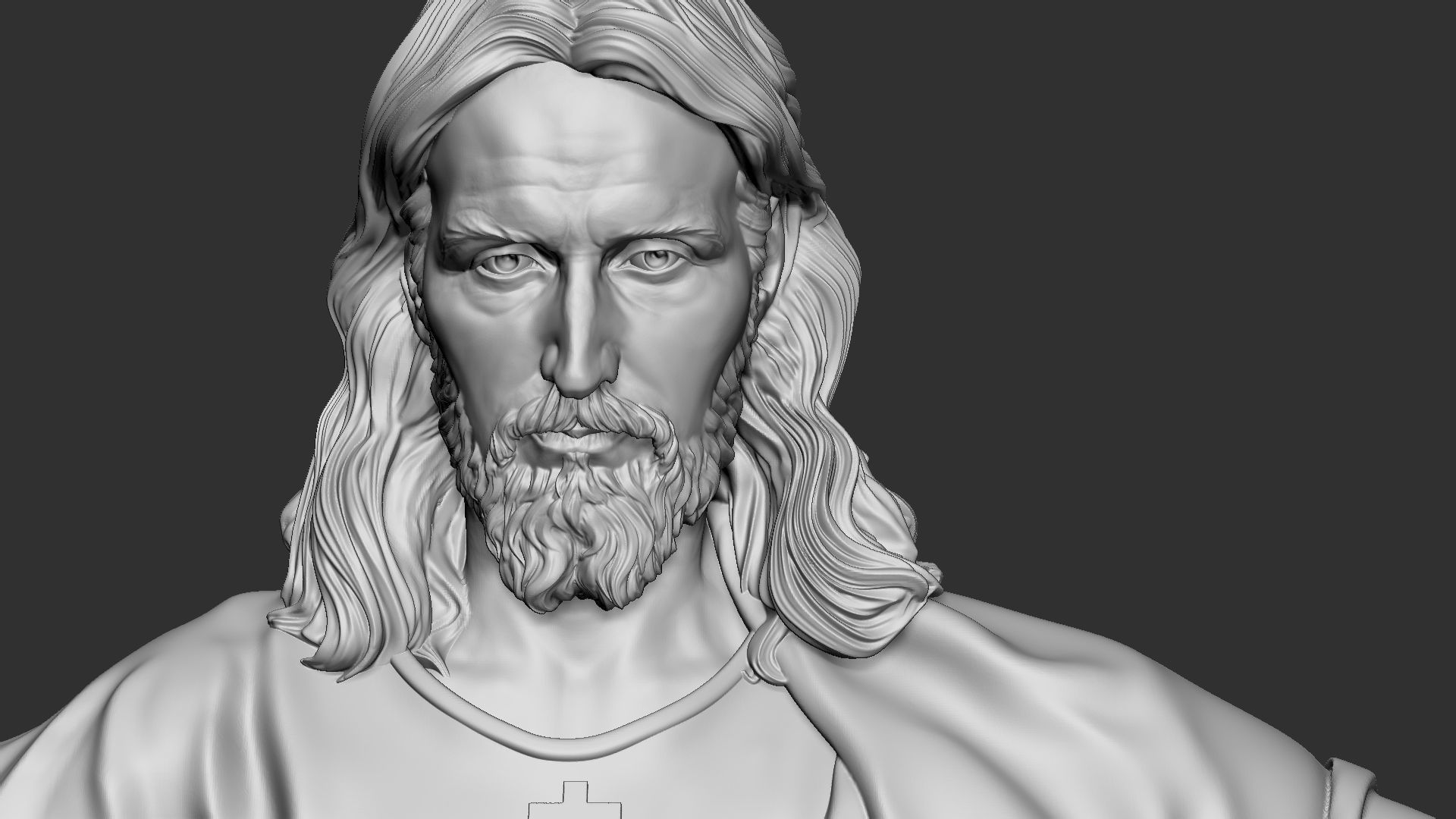 Jesus Sculpture 02 3D print model_5
