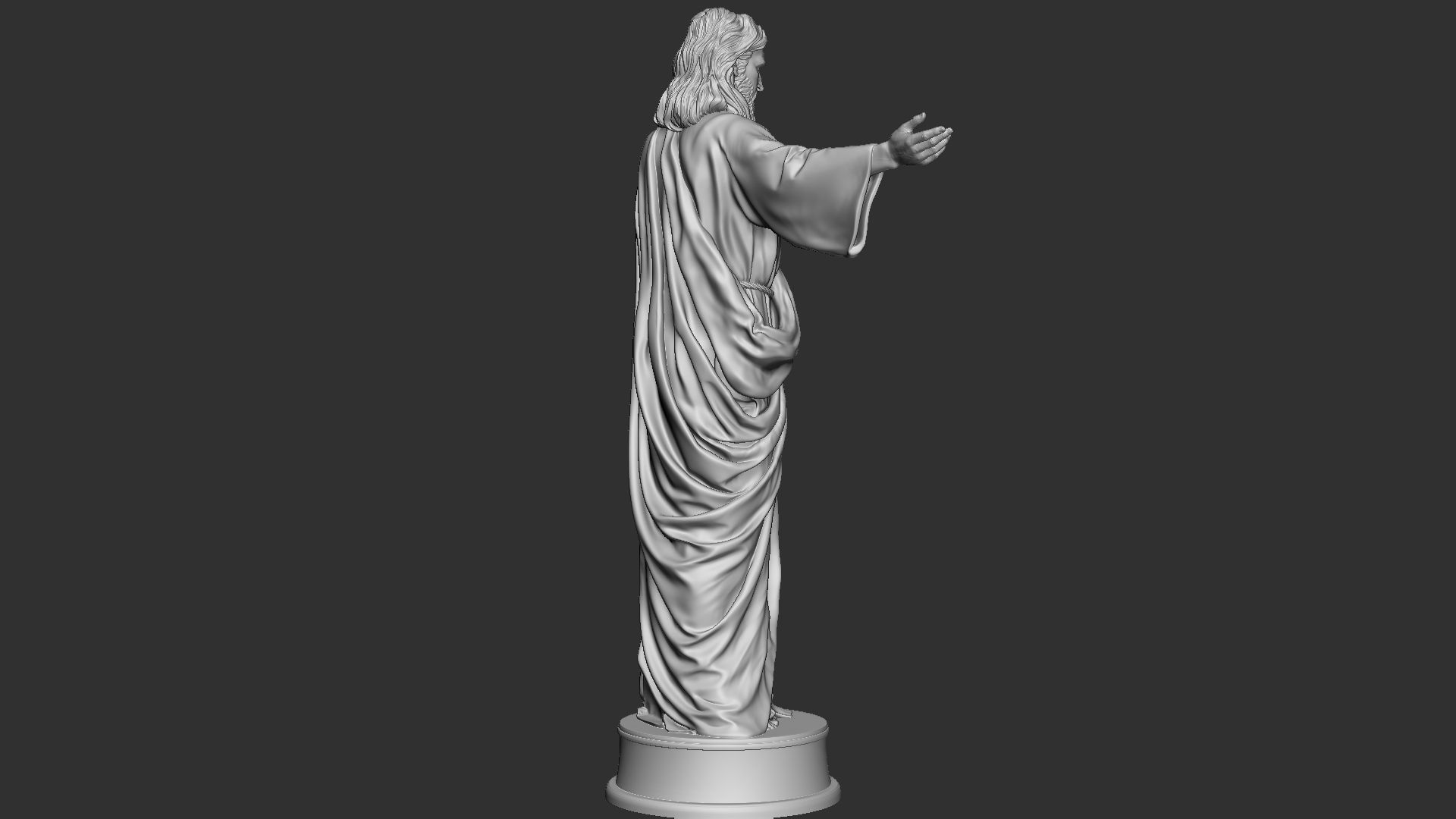 Jesus Sculpture 02 3D print model_10