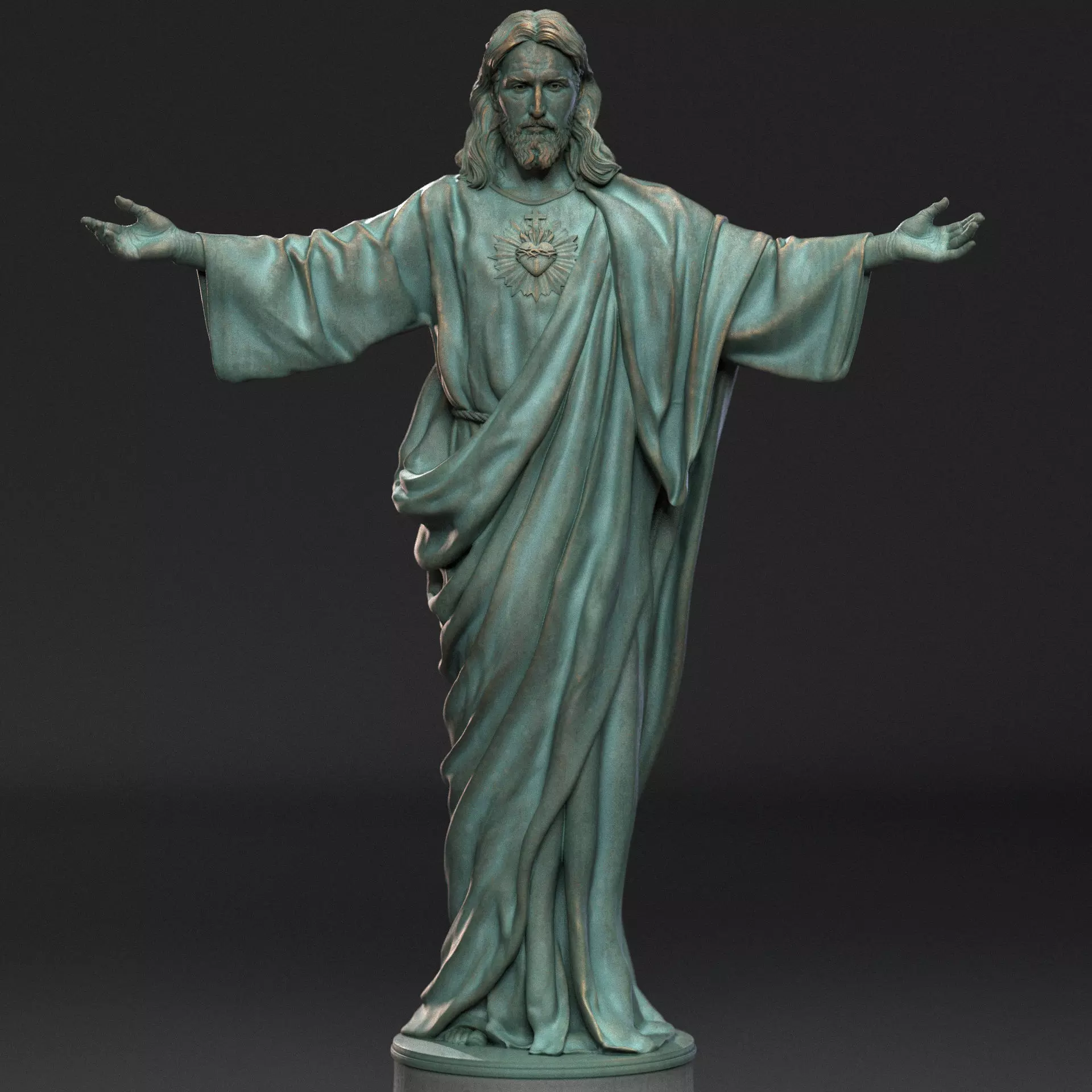 Jesus Sculpture 02 3D print model_0