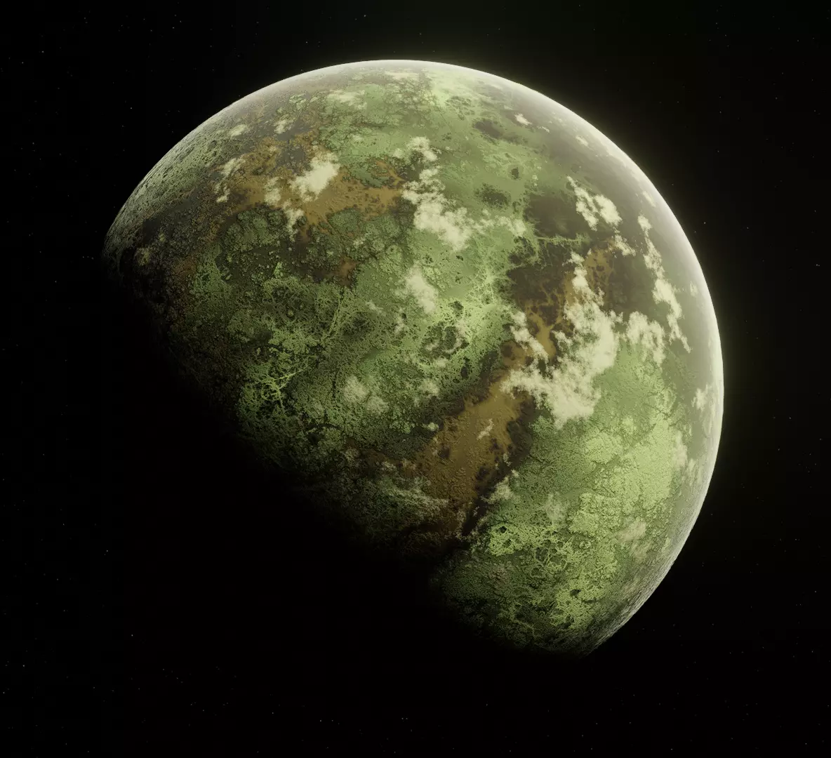 Planet Space Ready to game Low-poly 3D model