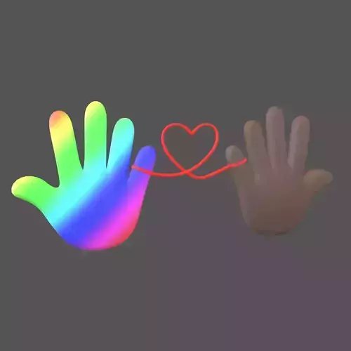 Hand with Red Line Icon v1 042