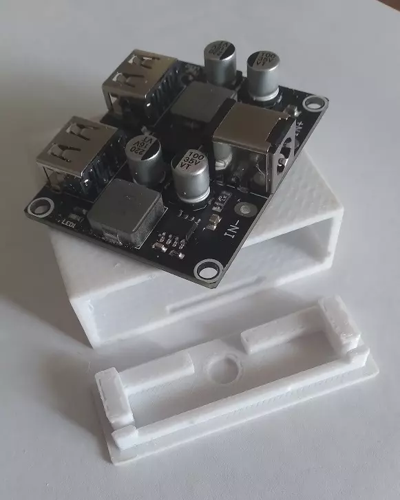 Case for DC-DC fast charger board AJ-27-2-L 3D print model_0