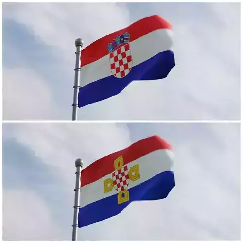 Animated Croatia Flags