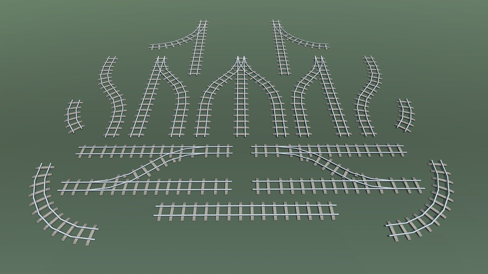 Toy Train Mobile Low-poly 3D model_11