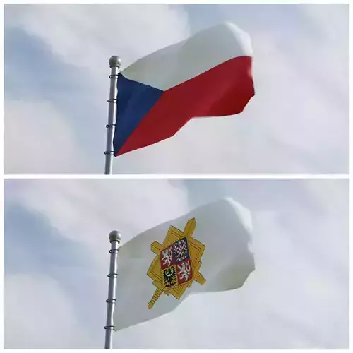 Animated Czech Republic Flags