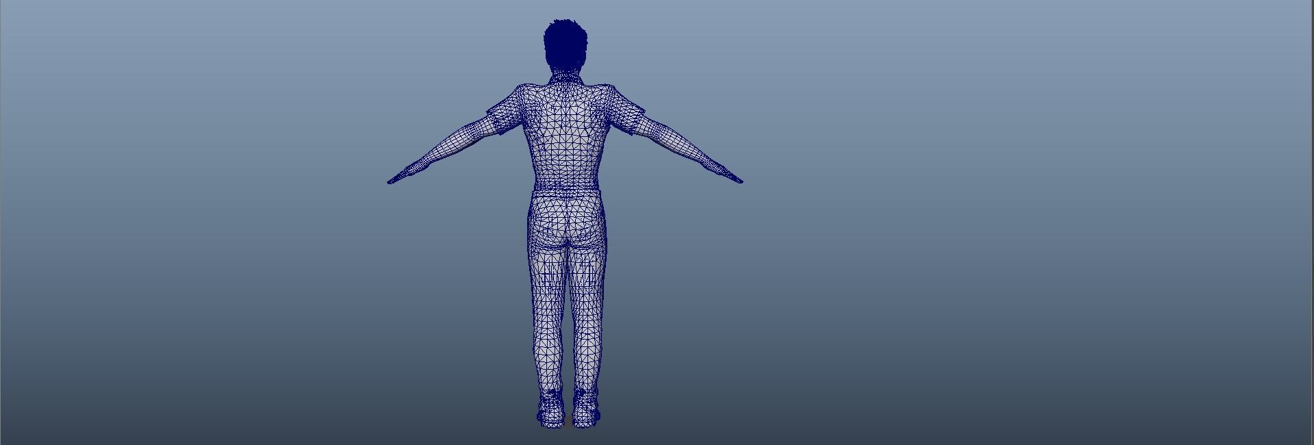 Chris Pratt  Low-poly 3D model_22