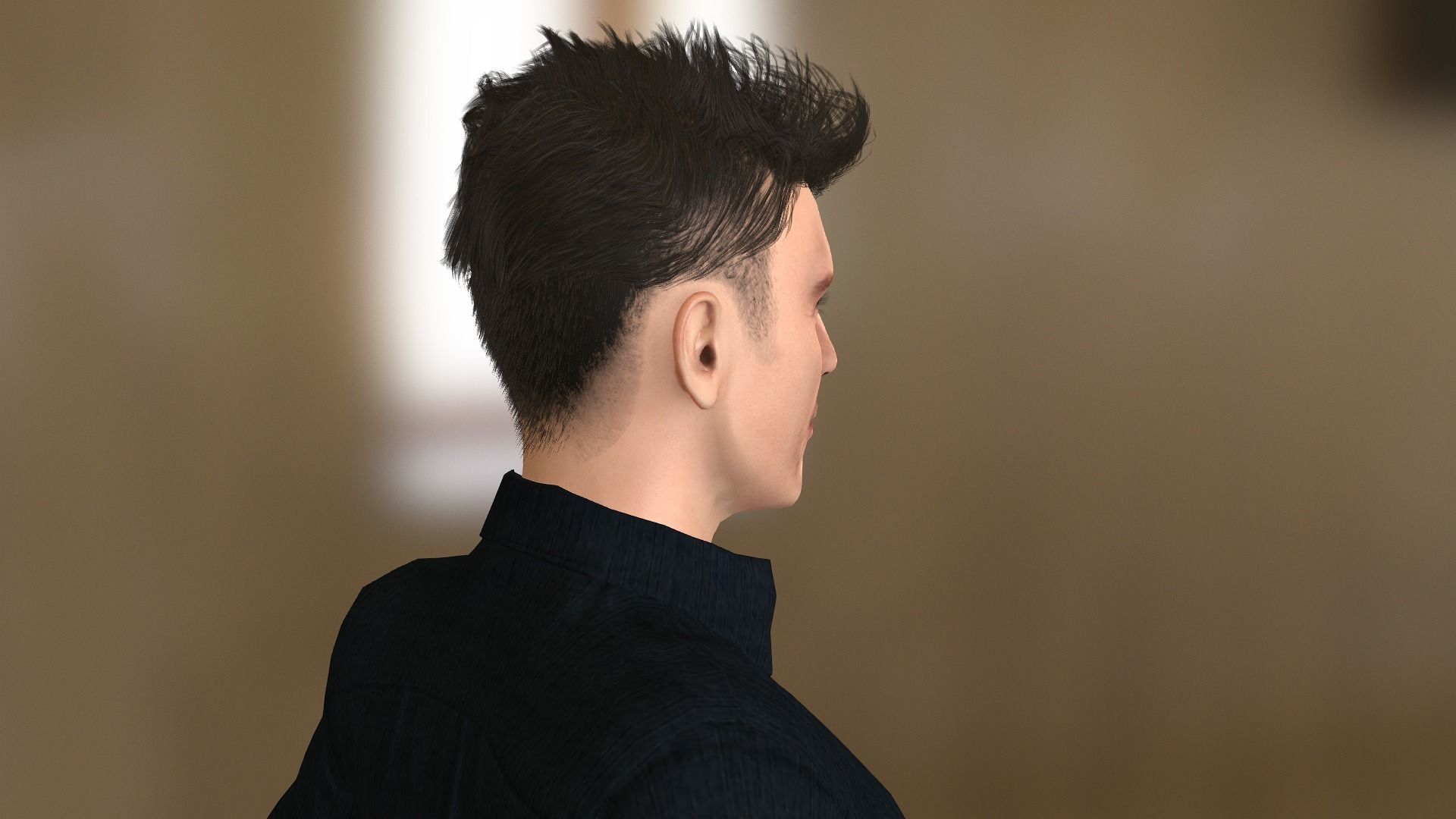 Chris Pratt  Low-poly 3D model_32