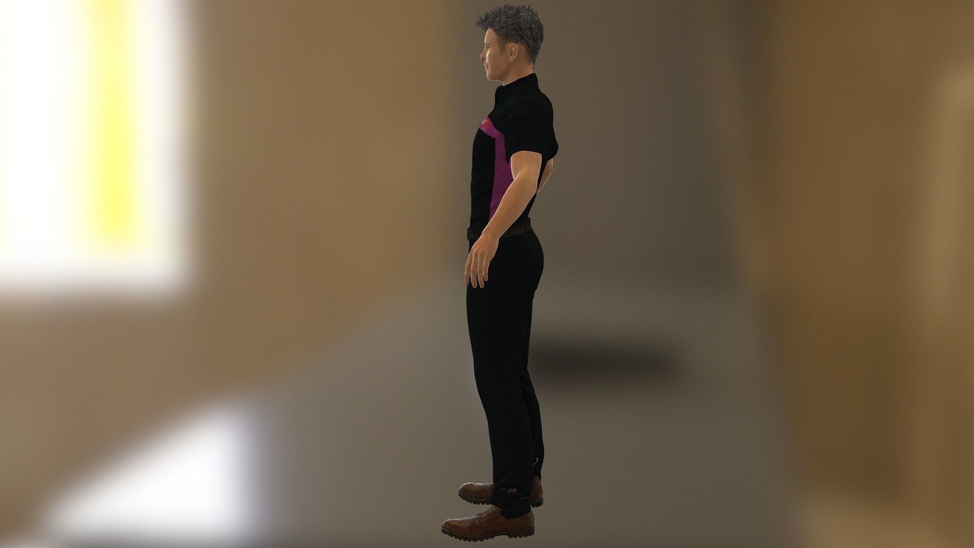 Chris Pratt  Low-poly 3D model_13