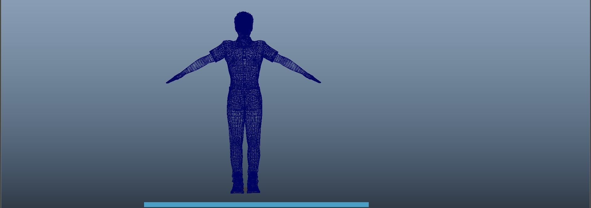 Chris Pratt  Low-poly 3D model_24