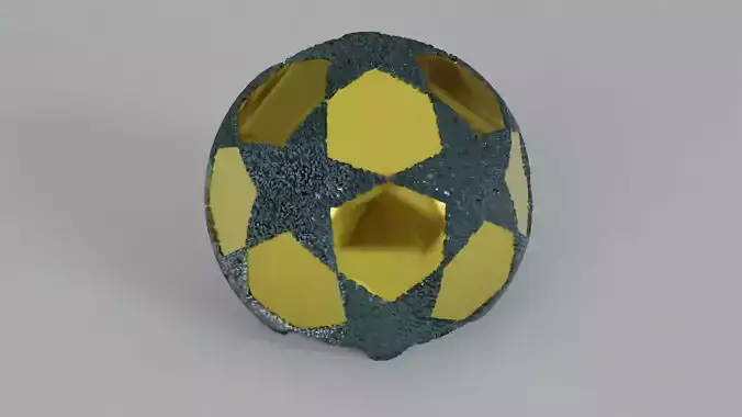 Iced out with gold priemere league ball