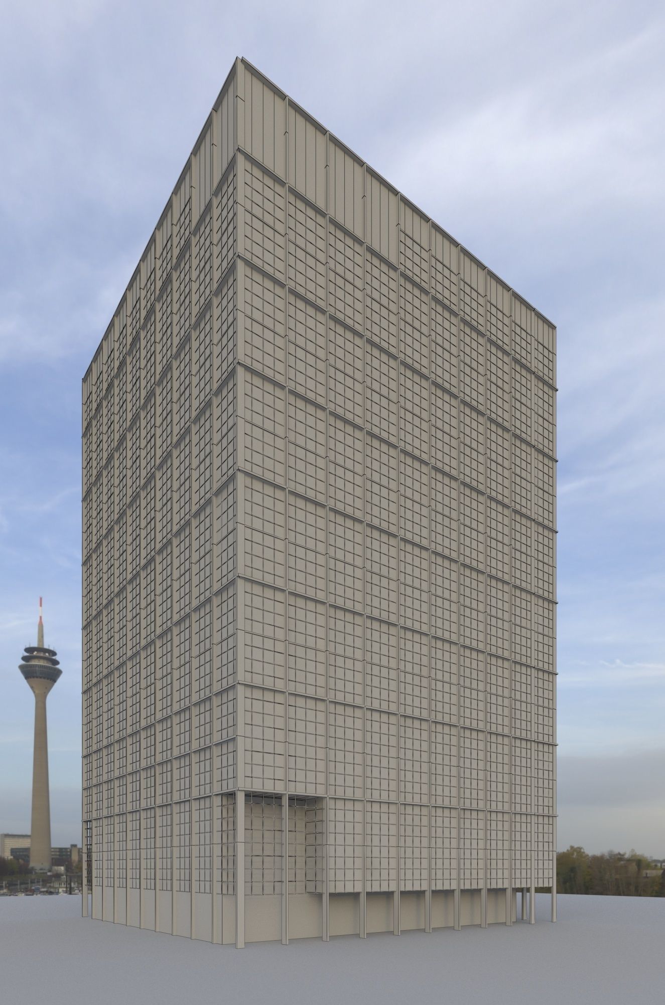 Office Building 3D model_3