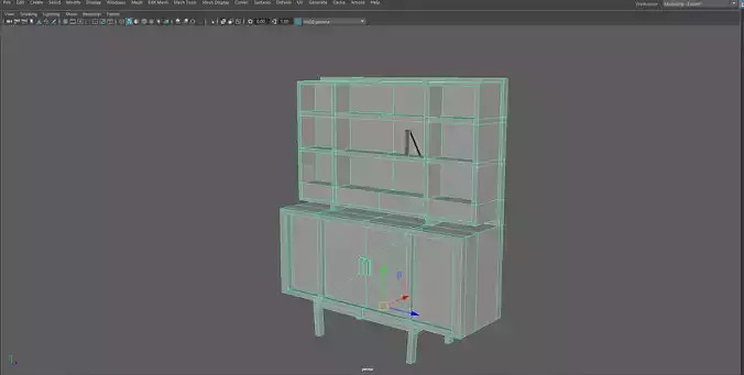 Low Poly Cabinet Display