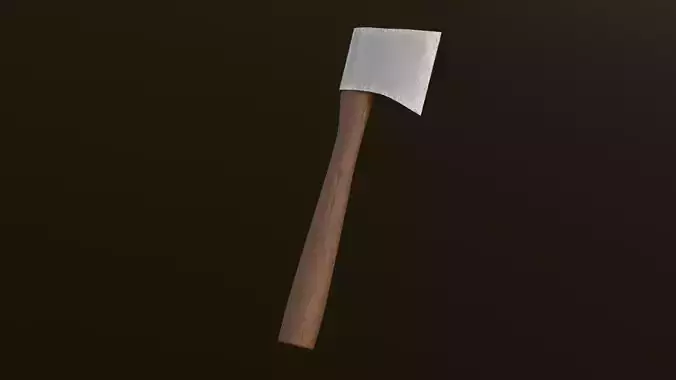 Stylized Hatchet Low-poly 3D model
