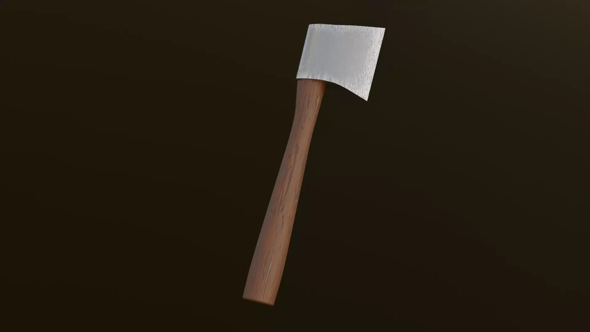 Stylized Hatchet Low-poly 3D model_0