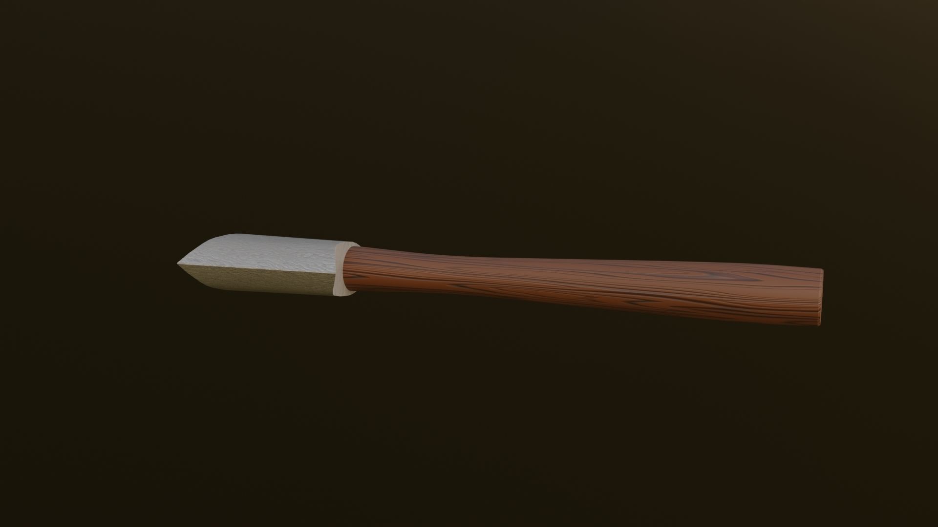 Stylized Hatchet Low-poly 3D model_2