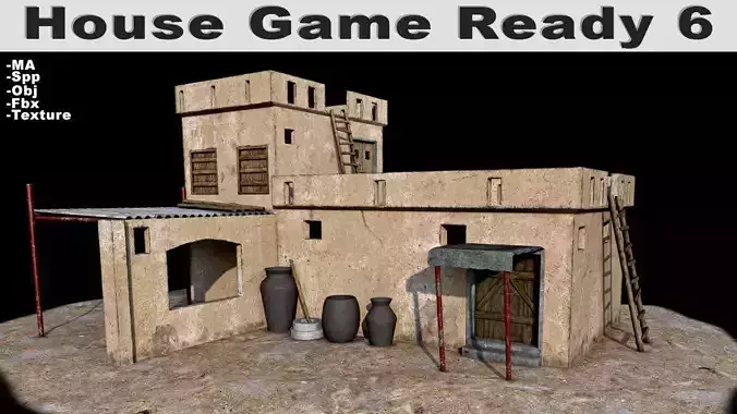 House Game Ready 6 desert castle